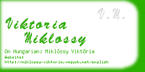 viktoria miklossy business card
