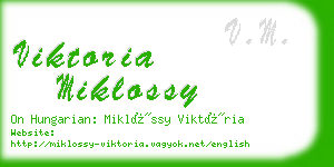 viktoria miklossy business card